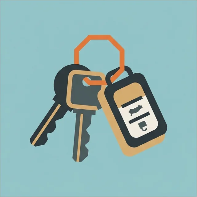Illustration of car keys Illustration of car keys